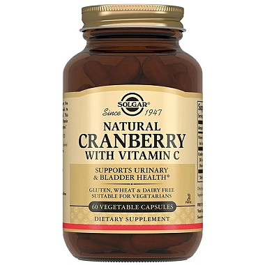 Купить Solgar Натуральная Клюква с Витамином С 60 шт капсулы