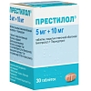 Купить Престилол 5 мг + 10 мг 30 шт таблетки покрытые пленочной оболочкой