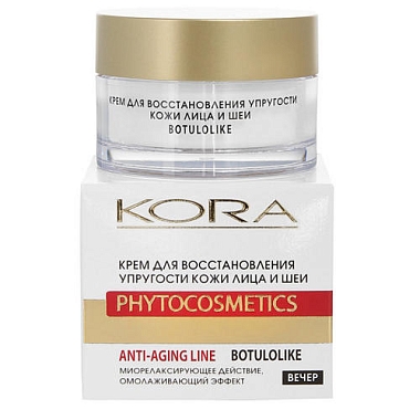 Купить Kora 50 мл крем для лица и шеи для восстанавления упругости кожи с эффектом ботокса