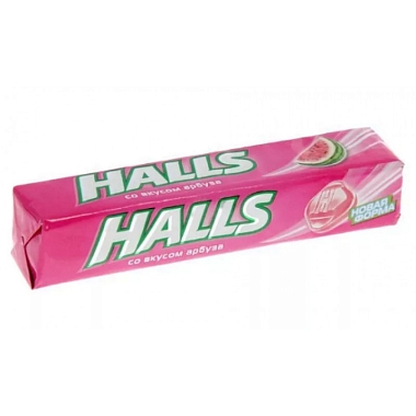 Купить Halls 25 г карамель леденцовая арбуз
