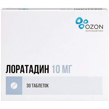 Купить Лоратадин 10 мг 30 шт таблетки