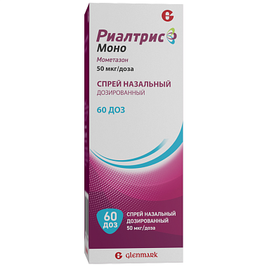 Купить Риалтрис Моно 50 мкг/доз 15 мл 60 доз спрей назальный дозированный