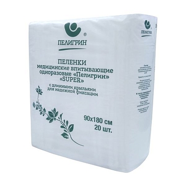 Купить Пеленки впитыв однораз Пелигрин Супер 90смX180см №20 н/стер