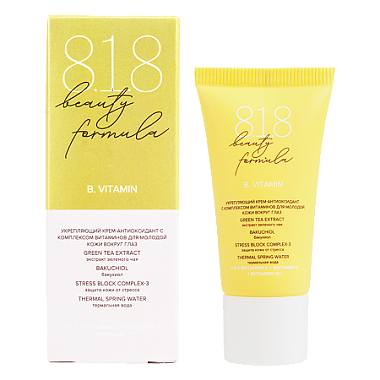 Купить 818 Beauty formula 15 мл крем-антиоксидант укрепляющий с комплексом витаминов для молодой кожи вокруг глаз