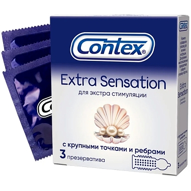 Купить Contex Extra Sensation 3 шт презервативы