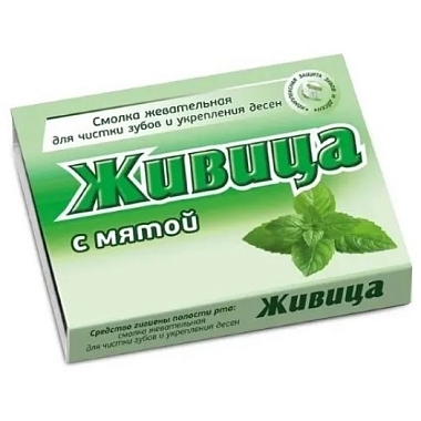 Купить Живица Таёжная 5 шт жевательная резинка лиственница с мятой