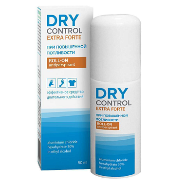 Купить Dry Control Экстра Форте 30 % 50 мл дезодорант дабоматик от обильного потоотделения без спирта