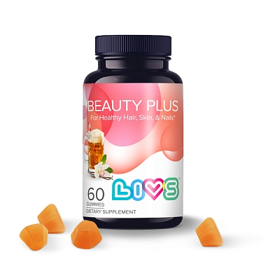 Купить LIVS Витамины для кожи волос и ногтей 60 шт мармеладные пастилки со вкусом крем-соды