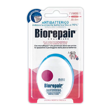 Купить Biorepair Filo Cerato Espandibile 30 м нить зубная вощеная для чувствительных десен