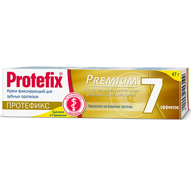 Купить Protefix Premium 47 г крем фиксирующий для зубных протезов экстра-сильный 7 эффектов