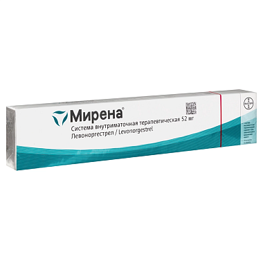 Купить Мирена 52 мг 1 шт система внутриматочная терапевтическая (спираль)