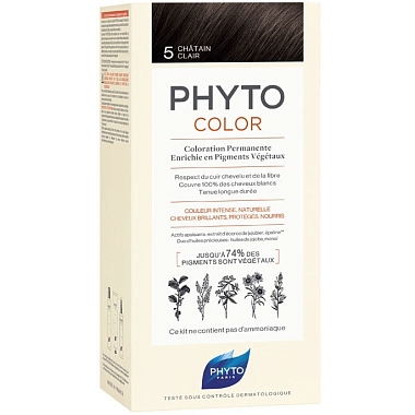 Купить Phyto color №5 (светлый шатен) краска для волос