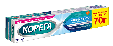 Купить Корега Экстра Сильный крем для фиксации зубных протезов 70 г 2 шт мятный вкус