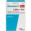 Купить Нолипрел А Форте 1,25 мг + 5 мг 30 шт таблетки покрытые пленочной оболочкой