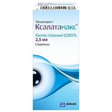 Купить Ксалатамакс 0,005% 2,5 мл капли глазные