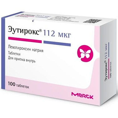 Купить Эутирокс 112 мкг 100 шт таблетки