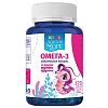 Купить Доктор Море Кидс Омега-3 120 шт жевательные капсулы для детей со вкусом тутти-фрутти для девочек