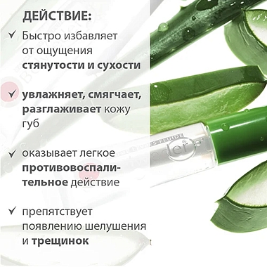 Купить Belweder 7 мл бальзам для губ увлажняющий алоэ-вера