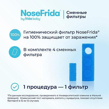 Купить NoseFrida 1 шт носовой аспиратор для детей в пластиковом контейнере