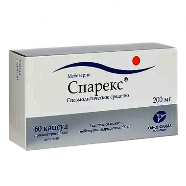 Купить Спарекс 200 мг 60 шт капсулы с пролонгированным высвобождением