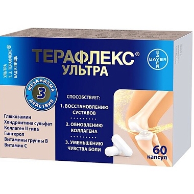 Купить Терафлекс Ультра 60 шт капсулы