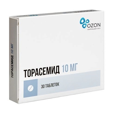 Купить Торасемид 10 мг 30 шт таблетки
