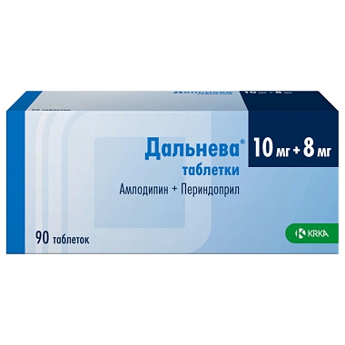 Купить Дальнева 10 мг + 8 мг 90 шт таблетки