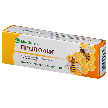 Купить Прополис 30 г мазь для наружного применения гомеопатическая
