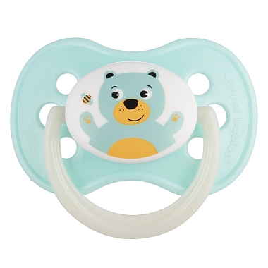 Купить Canpol babies animals 1 шт соска-пустышка латексная 0-6 мес цвет бирюзовый