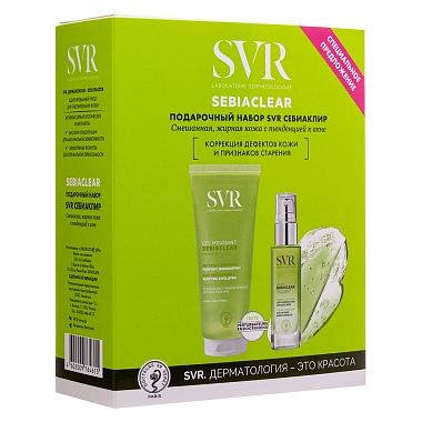 Купить SVR Sebiaclear набор для лица Serum 30мл сыворотка + Gel Moussant 200мл мусс пенящийся