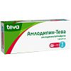 Купить Амлодипин-Тева 5 мг 30 шт таблетки