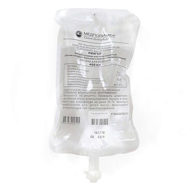 Купить Рингера  р-р д/инф 400мл