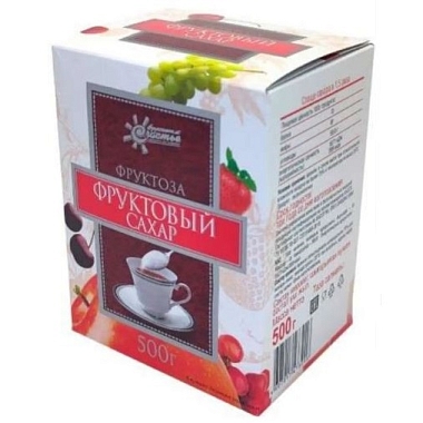 Купить Фруктоза 500 г порошок кристаллический