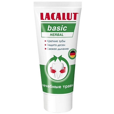Купить Lacalut Basic Herbal 65 г паста зубная