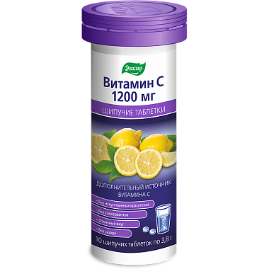 Купить Витамин С Эвалар 1200 мг 10 шт таблетки шипучие