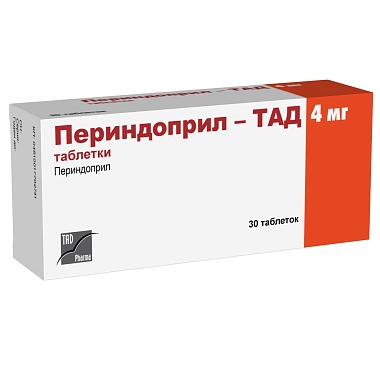 Купить Периндоприл-ТАД 4 мг 30 шт таблетки