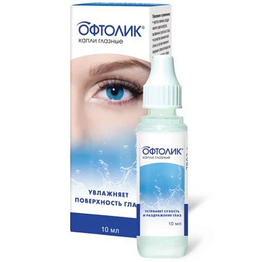 Купить Офтолик 10 мл капли глазные флакон-капельница
