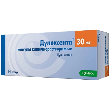 Купить Дулоксента 30 мг 14 шт капсулы