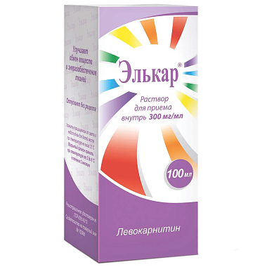 Купить Элькар 300 мг/мл 100 мл раствор для приема внутрь