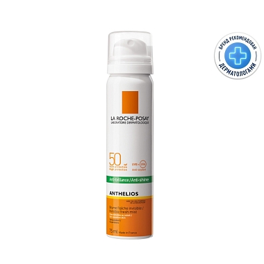 Купить La Roche-Posay Anthelios SPF 50+ 75 мл спрей-вуаль для лица матирующий