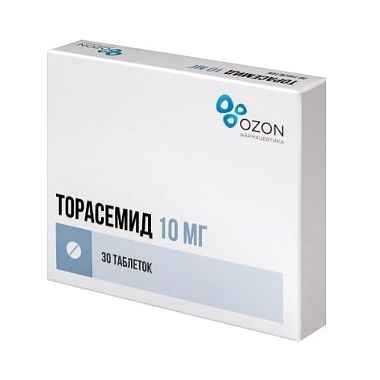 Купить Торасемид 10 мг 30 шт таблетки