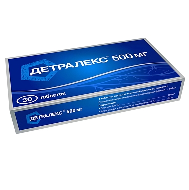 Купить Детралекс 500 мг 30 шт таблетки покрытые пленочной оболочкой