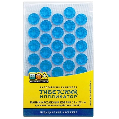 Купить Тибетский 12 см x 22 см аппликатор на мягкой подложке синий