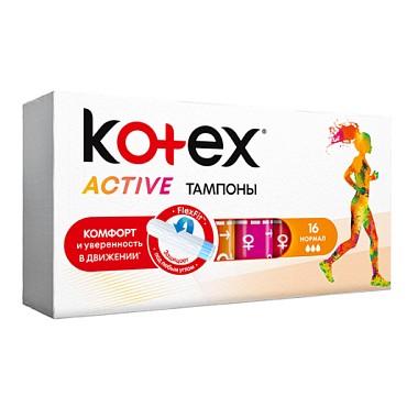 Купить Kotex Active Normal 16 шт тампоны