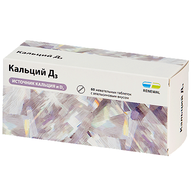 Купить Кальций Д3 Реневал 60 шт таблетки