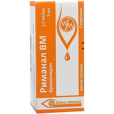 Купить Риманал ВМ 1,5 мг/мл 5 мл капли глазные