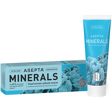 Купить Asepta Minerals 75 мл паста зубная укрепление зубной эмали