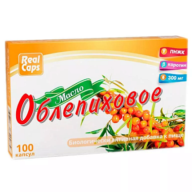 Купить Облепиховое масло 300 мг 100 шт капсулы