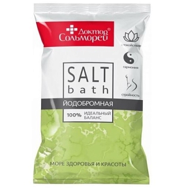 Купить Соль для ванн Доктор Сольморей 1000г йодобромная