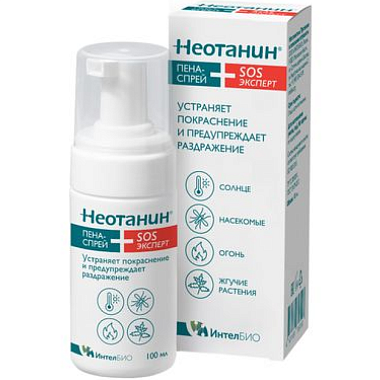 Купить Неотанин SOS-экспер 100 мл пена-спрей для ухода за кожей детей и взрослых